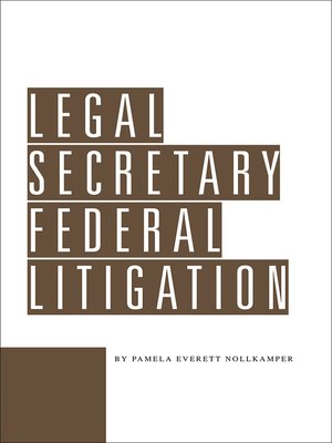 cover image of Legal Secretary Federal Litigation